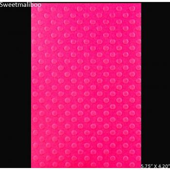 Plastic Embossing Round Dot Folder Templates for Craft & Scrapbook Projects