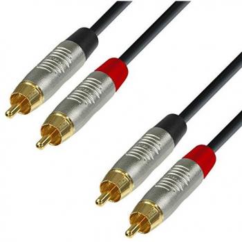 Adam Hall 4 Star Series câble RCA 6‑fils 3 m (2xM à 2xM mono)