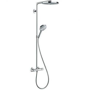 Doucheset Hansgrohe Raindance Select S avec thermostatique, 24 cm, 2 jets, chrome 27129000