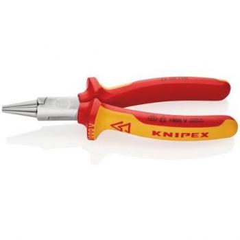 Punta Plana Knipex: 30 mm, Ángulo Recto, 160 mm