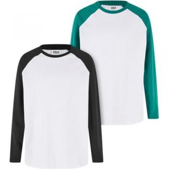 Urban Classics Jungen Oversized Raglan Langarmshirts 2er-Pack