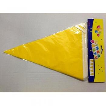 BANDIERINE GIALLE PER FESTE 2 PEZZI