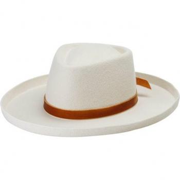 Hochzeits-Fedora für Damen mit breiter Krempe