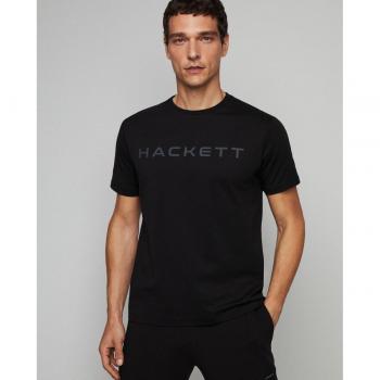 Camiseta Básica Negra Hackett para Hombre