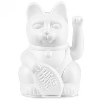 Winkekatze „Glücksbringer“ – Mini Maneki Neko (Weiß, 9,8 cm)