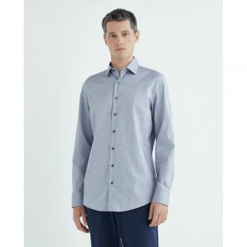 Roy Robson Herren Slim Fit Hemd mit leichter Struktur