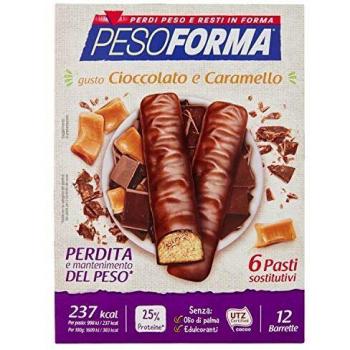 Pesoforma Barrette Cioccolato e Caramello 12 X 31 G