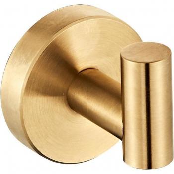 Toiletrolhouder Geborsteld Goud met Wandmontage en Handdoekhaak