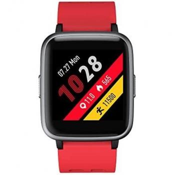 ASIAMENG Reloj Inteligente Smartwatch MultiDeporte IP68 Calorías Cronómetro Llamada de notificación SMS Menstrual Hombre Mujer