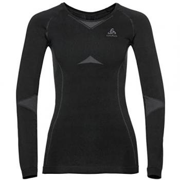 Odlo Evolution Warm Base Layer Long Sleeve – Female, XS, Graphite Grey