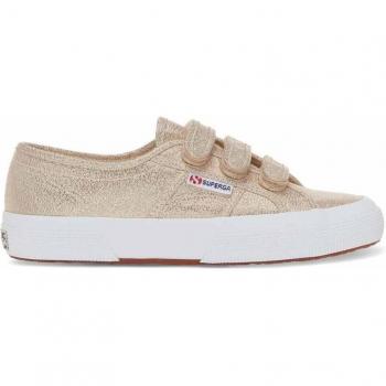 Baskets Superga 2750 Straps Lame en toile noire