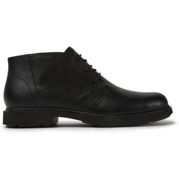 Camper Botín Hombres Piel Negra 300171