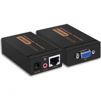 VGA to RJ45 Video and Audio Extender for PC and Projector
