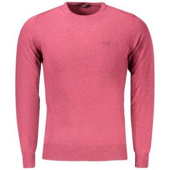 Cavalli Class Rote Strickjacke für Männer – elegante Rundhals-Variante