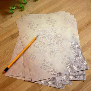 10 Sheets Vintage Letter Writing Paper for Office