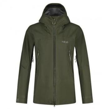 Mannenspezifische, wasserdichte Rab Kangri GTX Army Jacke