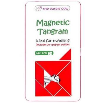 Travel Tangram Game with Magnetic Pieces