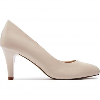 CAPRICE Escarpin Cuir Blanc P.40.5
