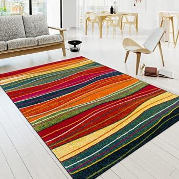 Tappeto Modello Nuovo “Splash” 160x230 – Colore e Strisce – Paco Home