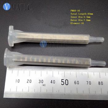 30Pcs Golden Square Static Mixer Nozzles for Epoxies