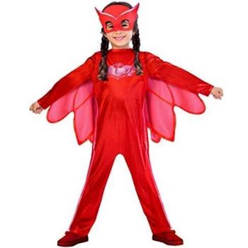 PJ Masks Eulette Kinderkostüm, Größe: 4-6 Jahre, inklusive Jumpsuit und Maske (Amscan Kinderkostüm PJ Masks Eulette)
