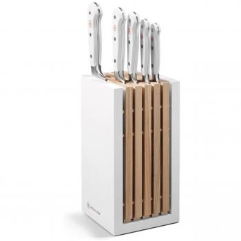 6‑Piece White Bread Knife Kit – Classic Designer Design