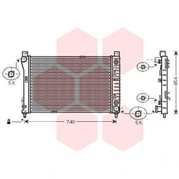 Van Wezel 30002286 Radiador de automóvil