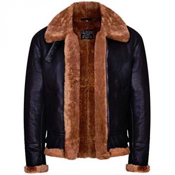 Infinity Leather Men's B3 Aviator Real Sheepskin Flying Jacket