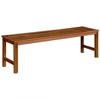 Mueble Banco de Teca Marrón 150x40x45