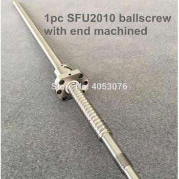 Husillo de bolas SFU2010 450 mm – Sistema completo con brida y extremo mecanizado