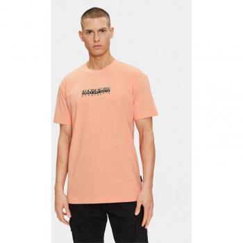 Napapijri T-shirt rosa con taglio regular fit, modello NP0A4H8S