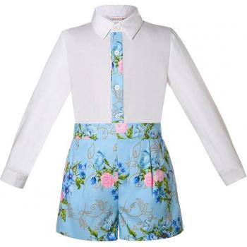 Pantalones Cortos Blancos Florales Pettigirl