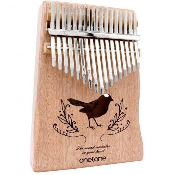 Kalimba in Legno Okume 17 Tasti con Martello di Regolazione