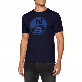 Camiseta North Sails S\S W\Graphic para Hombre, Color Azul