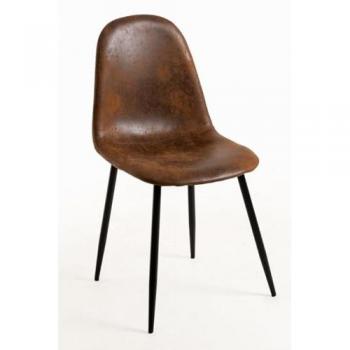 Sillas Black Teok Polipiel