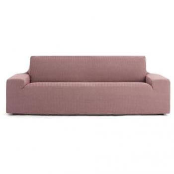 Housse extensible Eysa rose pour canapé 4 places 210 * 290 cm