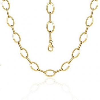 Goldschmuck Firetti – Geschenk-Kette 10 mm, 585 Gold, 45 cm Länge, Deutschlandherausbildung