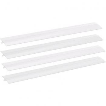 Stove Counter Gap Seal, Heat-Resistant Silicone, 4 Pack, White