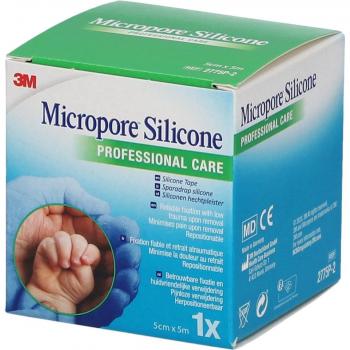 Pansement silicone Micropore 5 cm × 5 m – 1 unité (3 M)
