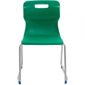 TC Office Titan Skid Base Chair Size 6, Green