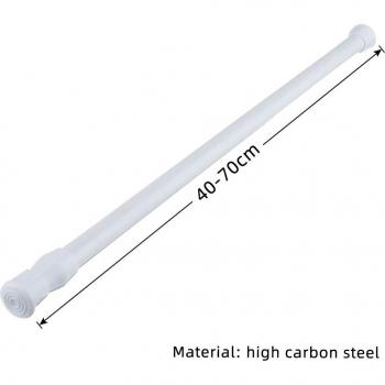Extendable Curtain Pole for Bathroom Shower High Carbon Steel