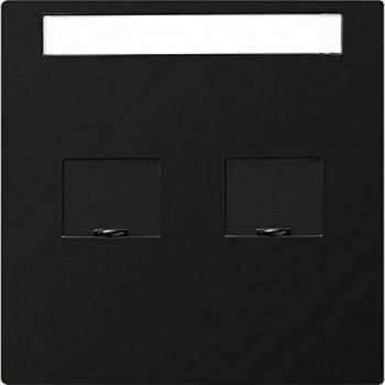 Gira Modular Jack Abdeckung 066347 schwarz