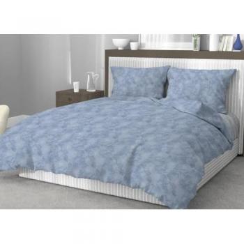 Sacco Copripiumino Singolo 100% Cotone Made in Italy Design Moderno Lily Blu