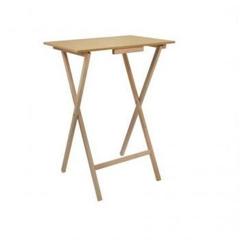 Table d'appoint Fine sans vernis Wellhome 48×35 cm