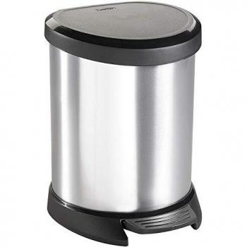Curver Pattumiera Deco 5 Litri Argento
