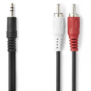 Câble audio 2 m Nedis 3,5 mm 2 x RCA