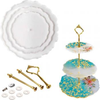 Three Circular Border Epoxy Silicone Mold for Fruit Tea