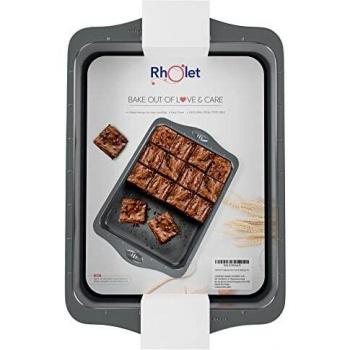 Baking Oven Tray Brownie tins Non Stick Large Heavy Duty Deep Pan Rectangular