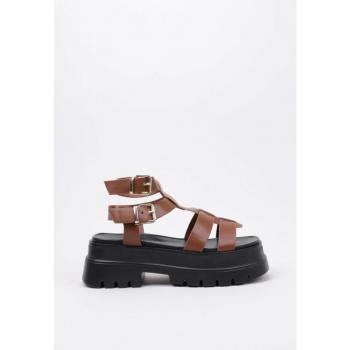 Sandalia Krack Harmony NIX de Plataforma en Marrón para mujer talla 41