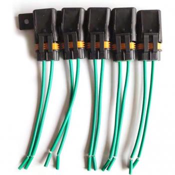 Portafusibles ATO/ATC con cubierta, 30A, 12 AWG, para uso automotriz y marino, paquete de 5